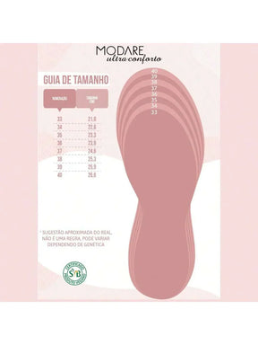 Chinelo Feminino Modare UltraConforto Palmilha Reflex Sense