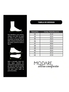 Tamanco Modare Feminino Napa Floather/Napa Sense Flex Conforto