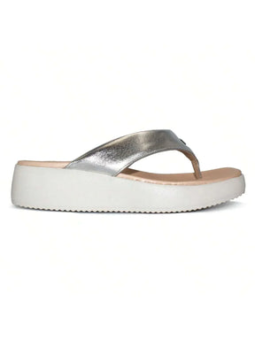 Modare Tamanco Modare Feminino Metalizado Conforto Salto Anabela