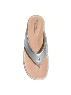 Modare Tamanco Modare Feminino Metalizado Conforto Salto Anabela