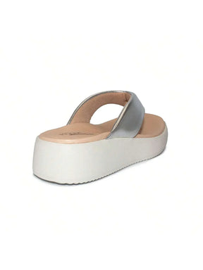 Modare Tamanco Modare Feminino Metalizado Conforto Salto Anabela