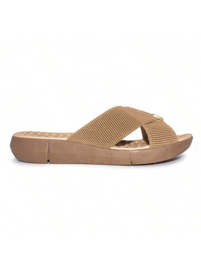 Modare Tamanco Modare Feminino Elástico Canelado/Napa Sense Flex
