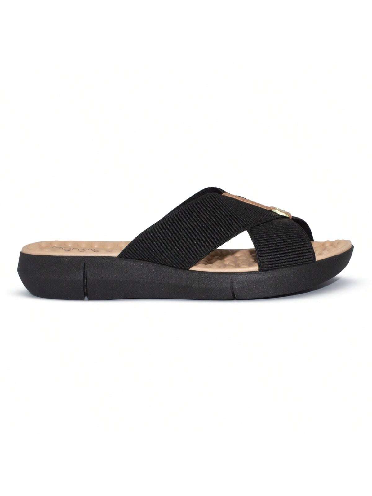 Modare Tamanco Modare Feminino Elástico Canelado/Napa Sense Flex