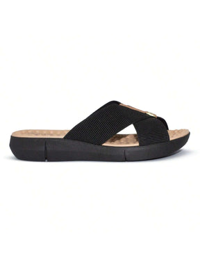 Modare Tamanco Modare Feminino Elástico Canelado/Napa Sense Flex