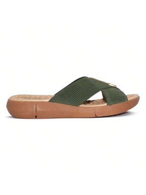 Modare Tamanco Modare Feminino Elástico Canelado/Napa Sense Flex