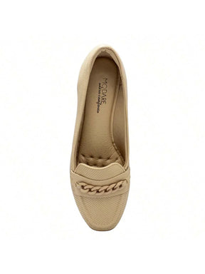 Sapato Modare Feminino Micro/Strech Salto Anabela Enfeite