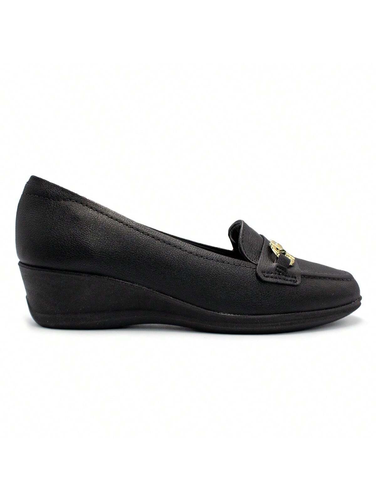 Sapato Modare Feminino Napa Floather Salto Anabela Enfeite