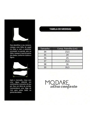 Tênis Modare Feminino Napa Floather/Napa Sense Flex Conforto