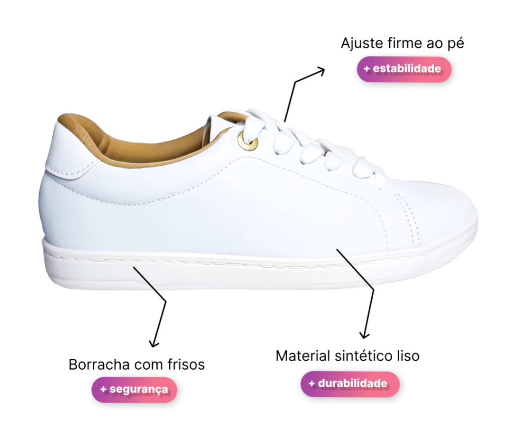 Tênis Feminino Ortopédico Massageador (Últimas Unidades)