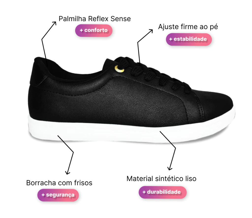 Tênis Feminino Ortopédico Massageador (Últimas Unidades)